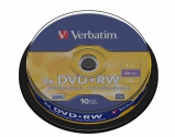 Verbatim DVD+RW Matt Silver cake 10